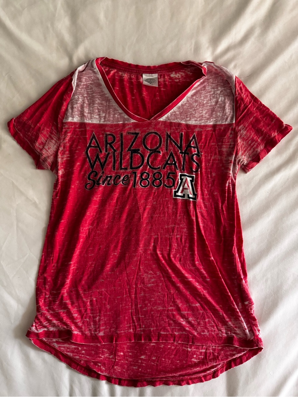 Arizona Wildcats University of Arizona Red V-Neck Women's Tee